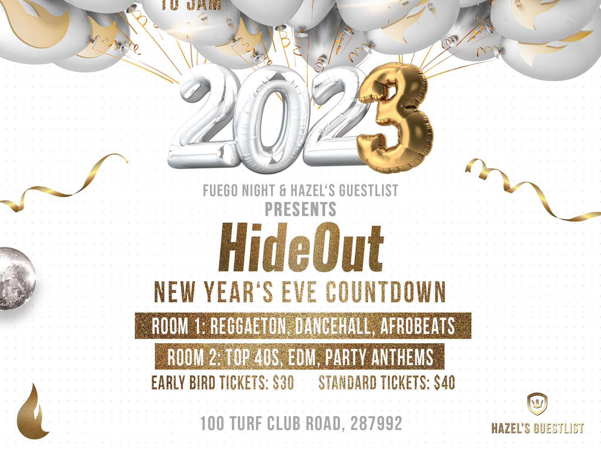 HideOut! NYE Countdown